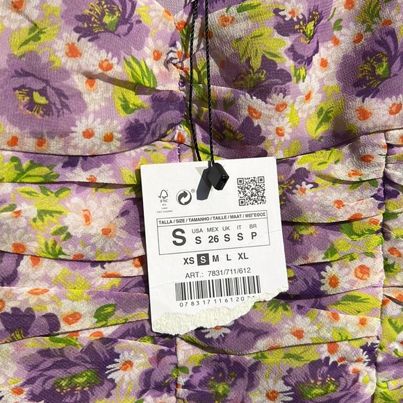Zara size small floral crop top - Picture 2 of 6